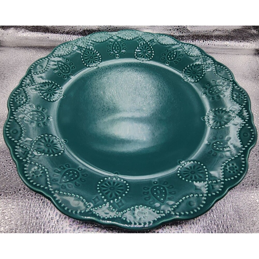 Pioneer Woman Teal Cowgirl Lace Dinner Plates (Set of 4) READ LISTING! - Picture 10 of 16